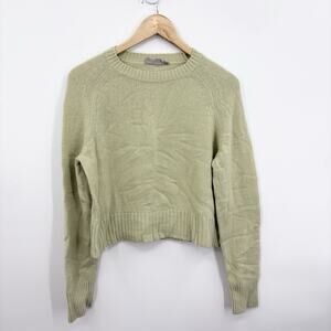 Everlane Sweater XSmall Cashmere Pistachio Quiet Luxury Minimalist Parisian Cozy